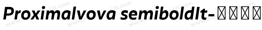 Proximalvova semiboldIt字体转换